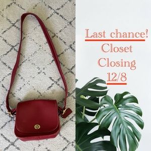 Vintage COACH Red Crossbody, GUC
